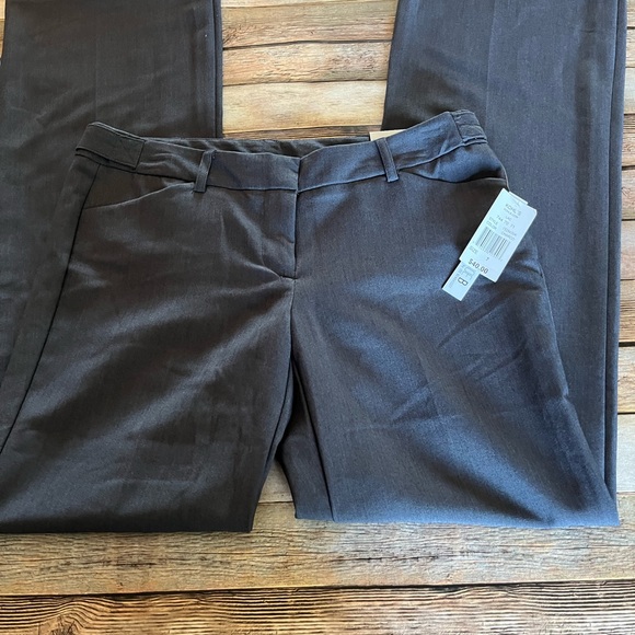 NWT Joe B by Joe Benbasset Charcoal Gray Semi Flare Leg Trouser Pants Size 7 - Picture 7 of 9